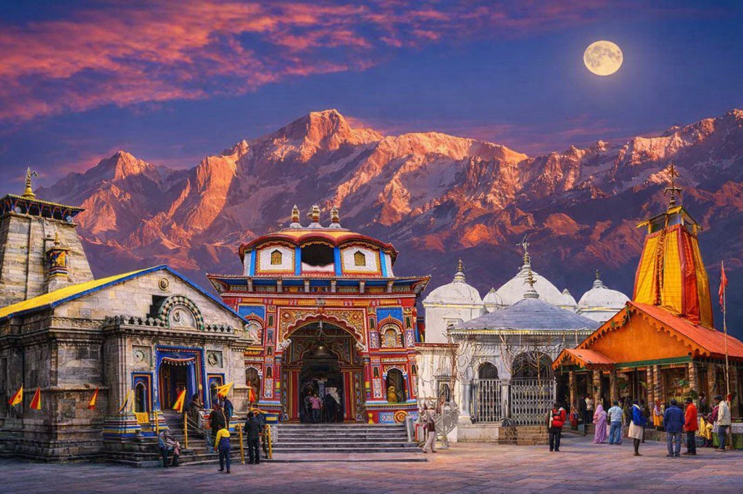 Kedarnath temple in the Himalayas